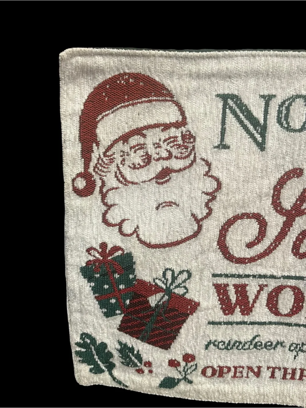 NEW Windham Weavers North Pole Santa’s Workshop Tapestry Placemats - Set of 4